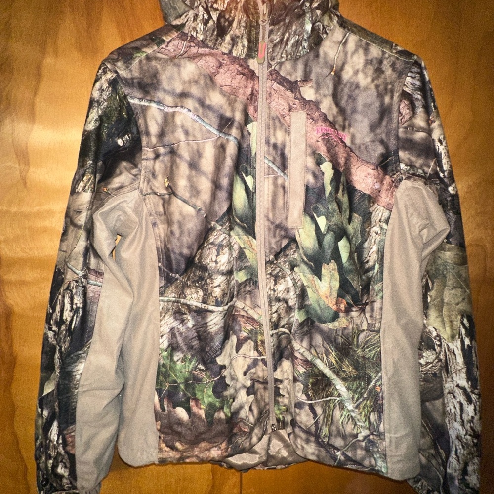 Rustic Ridge Mossy Oak Camo Hooded Jacket Sz Med in women's
